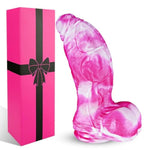 7" * 2.6" Silicone Realistic Fantasy Thick Curved Girth Dildo Suction Cup