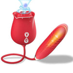 Mini Elegant Rose Personal Care Device Red, Rose Toy Clitoral Vibrator for Women, 10 Sucking ? Vibrating Modes, G-Spot Stimulator Dildo Vibrator, Nipple Sucker Couples Sex Toy