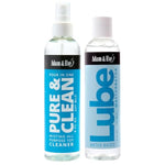 Masturbation Lube & Toy Cleaner Kit, Water-Based Personal Lubricant with Gentle Toy Cleaning Spray, Body-Safe, Non-Sticky, Easy Rinse, Compatible with All Toys, Intimate Care Set