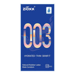 003 Ultra Thin Condoms, Natural Latex Lubricated Condoms, Sensitive Smooth Fit, Hyaluronic Acid Lubricant, Non-Silicone, Odorless, 10 Count