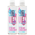 LubeLife Water-Based Cotton Candy Flavored Lubricant, Personal Lube for Men, Women and Couples, Made Without Added Sugar, 8 Fl Oz (Pack of 2)