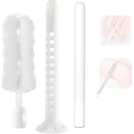 Sex Toy Cleaner Care Kit Male Masturbation Cleaning Brush, Sex Doll Cleaning Care Kit Includes 2 Reusable Absorbent Dryer Sticks & 1 Multi-Purpose Pocket Pussy Washing Sponge Brush Adult Toy Cleaner