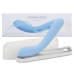iroha mai RURI, Produced by Kiko Mizuhara, Haptic Wave Resonating Sound Vibrator for Women, Soft Touch Silicone Waterproof Rechargeable Vibrator, Blue