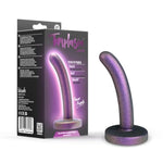 Blush Temptasia: Surrender 4.75" Beginner Pegging Dildo ~ Harness & Strap-On Compatible Anal Toy ~ Puria Platinum-Cured Silicone ~ G- P-Spot Stimulator Sex Toys Dildo for Women & Couple ~ Power Purple