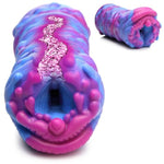 Cyclone Squishy Alien Vagina Stroker for Men & Couples. Soft & Squishy, Fantasy Vagina Stroker. Unique Textured Inner Tunnel. Premium Silicone. 1 Piece, Pink and Blue.