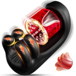 Male Masturbator Sex Toys 360° Licking & Clamping Glans Vibrator