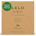 HEX Organic - Ultra Thin Condoms, Organic Latex, 36 Pack