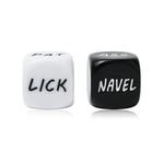 Sex Dice Set Naughty Adult Sex Toys Bedroom Games for Couples Romantic Gift Date Night Dice for Anniversary Valentines Honeymoon Party (Black White)