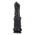 13 Inch Realistic Fist Dildo with Scales & Suction Cup - Thick Huge Black Hand Dildo for G-Spot & Advanced Play - Huge Anal Butt Plug Anal Trainer Prostate Massage for Men Women