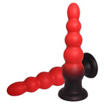 7'' Silicone Anal Butt Plug, Soft 5-Bead Progressive Anal Training Design