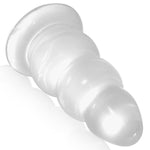 Super Huge Thick Anal Plug Large Butt Plug Set Anal Sex Toys for Women/Men Master,Strong Suction Cup Anal Opening Trainer G-Spot Dildo Butt Stretcher for Advanced Anal Player - Clear