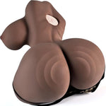 10LB Vibrating BBW Sex Doll for Men, Black Pocket Pussy Male Masturbators