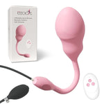 Inflatable Anal Vibrator - Butt Plug with Hand Pump for Couples Play