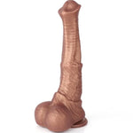 Horse Dildo, 10 Inch Horse Cock Dildo, Thick Animal Dildos with Strong Suction Cup, Big Silicone Realistic Dildos, Soft Girthy Huge Fake Penis for Men Women Gay Couples, Adult Sex Toys for Anal Play