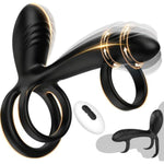 Vibrating Cock Ring with 360° Twisting G-Spot Stimulator – 2026 New Penis Sleeve Extender with 10 Vibration Modes, Penis Ring Couples Sex Toy for Clitoral & Testicle Stimulation, Adult Couple Vibrator