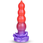Soft Silicone Anal Beads Plug, Colorful Suction Cup Toy for Men Women