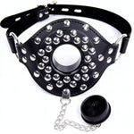 Adjustable Ball Gag Set - PU Leather Ball & Mouth Gag with Chain, Intimate Play Gear for Couples Men & Women, Carnival Valentine's Day Sexual Wellness Accessory