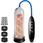 Electric Penis Pump,Penis Enhancement Vacuum Pump with Amplification Function,3 Penis Pump Sleeve & 4 Penis Rings,9 Training Modes,Male Sex Toys - Pumps & Enlargers,Penis Extender Cock Pump