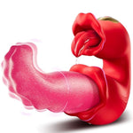 Vibrator Tongue Sex Toys for Women - Adult Toys Vibrators Dildo with 10 Licking Swing & 10 Vibration Modes, Thrusting Rose Sex Toy Nipple Toys Anal G Spot Clit Stimulator for Female and Couples Games