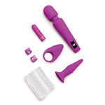 Game On Adult Sex Toy Kit for Couples, 6 Piece Set, Purple