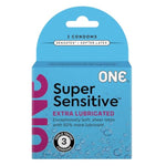Super Sensitive Extra Lubricated Latex Condoms with Silver Pocket Case, 3 Count