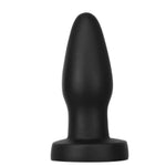 3 Sizes of Smooth Black Bullet Shape Anal Plug with Suction Cup? Silicone Butt Plugs Butt Dildo Adult Sex Toy for Women Men - M