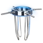 Stainless Steel Anal Expander Spreader Adjustable Hollow Tunnel for BDSM