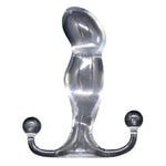 Progasm Ice Prostate Massager for Men – Hands-Free P-Spot Stimulator, Large Angled Head + Filling Midsection, Rigid Thermoplastic with Glass-Like Finish (Ice/Clear)