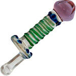 TopCat Turquoise 4.75 Inch Glass Dildo with Lube 1oz | Glass Dildos | Anal Sex Toys | G-Spot