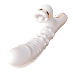 G&L 4-in-1 Thrusting Dildo Vibrator, White