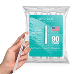 BPA FREE- Made in USA- Disposable Vaginal Applicators – Comfort Tip Threaded Applicator Sealed for Hygiene. Fits Estrace, Preseed, Premarin, & Most OTC Creams, Gels, and Lubricants- 90 Applicators