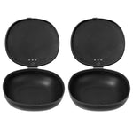 Case 2 Pack Portable Storage Box Reusable Plastic Travel Holder Compact Protective Container for Clean Storage and Easy Carrying