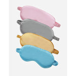 Adjustable Satin Sleep Mask, Eye Mask Light Colors,4-Pack