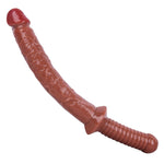 Long Anal Dildo Butt Plug - 12.6 Inch Long Anal Butt Plug Long Anus Dildo Anal Dilator Vaginal Prostate Massage Anal Sex Toy with Hand Shank for Men and Women (Brown)