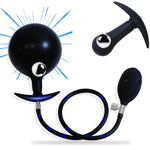 Inflatable Anal Butt Plug Prostate Stimulation Device with Rolling Steel Ball Vaginal Dilator for Enhanced Pleasure in LGBT Intimate Play, Sex Toys for Man/Women Beginners?Pro Players (1 Steel Ball)