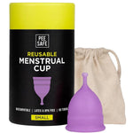 Reusable Menstrual Cup for Women (Small) | Made with Medical Grade Silicone | Soft, Flexible, BPA & Latex Free | Up to 12 Hours Protection | Travel Friendly Pouch Included