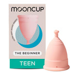 Mooncup Beginner Menstrual Cup Reusable, Ultra Soft & Easy Insert, Great for Heavy Flow Periods, Size Teen, Age or Below (Pack of 1)