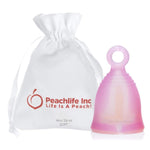 Small Soft Ring Stem Menstrual Cup, 24 ml Peachcup