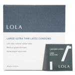 LOLA Large Ultra Thin Latex Condoms