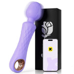 Clitoral Vibrator Wand with App Control, 10 Modes for Women&Couples