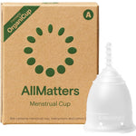 Menstrual Cup by AllMatters - Size A - Superior to Pads & Tampons - Voted Best Menstrual Cup by Reviewed - Made in Germany - Soft and Flexible
