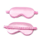 Silk Sleep Mask, Silk Sleeping Mask with Adjustable Strap, Sleeping Aid Blindfold for Nap, Sleep Mask for Women to Full Night's Sleep, Travel and Nap.(1PC) (Pink)