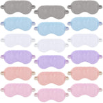 18 Pieces Plush Eye Mask Soft Sleeping Blindfold