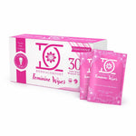 Flushable Feminine Wipes for Sensitive Skin – pH Balanced, Fragrance-Free Intimate Wipes with Aloe Vera & Vitamin E, Individually Wrapped Travel Size (30 Count)
