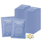 Feminine Wet Wipes Bulk, Individually Wrapped Period Intimate Wipe 50 Pack