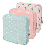 3Pcs Pad Bag for Sanitary Napkins, First Period Pouch Portable Menstrual Pad Pouch Feminine Menstruation Bag for Women for School