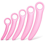 5 Size Silicone Pelvic Floor Muscle Dilator Exerciser, Rose Red