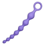 8.2-Inch Anal Beads Butt Plug with Pull Ring, Beginner's Design G-Spot Stimulator with 7 Progressive Beads, Soft Silicone Prostate Massager Anal Plug, Sex Toys for Women Men & Couples (Purple)