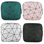 Sanitary Napkin Storage Bags 4 Pcs Menstrual Cup Pouches Nursing Pad Holder Tampon Bags Portable Period Kit Bag Feminine Product Pouch for Girls for Pads and Tampons with Zipper