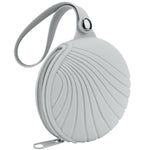 Menstrual Cups Case Storage Bag Travel Period Cup Carrying Pouch Washable Leak-proof Silicone Bag for Menstrual Cup, Tampons, Keys and Other Small Items (Grey)
